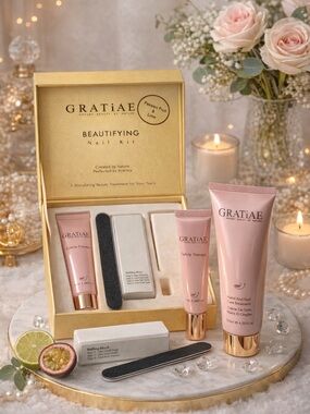 Gratiae Nail Care Kit NWT Luxury Hand & Cuticle Treatment Spa Set